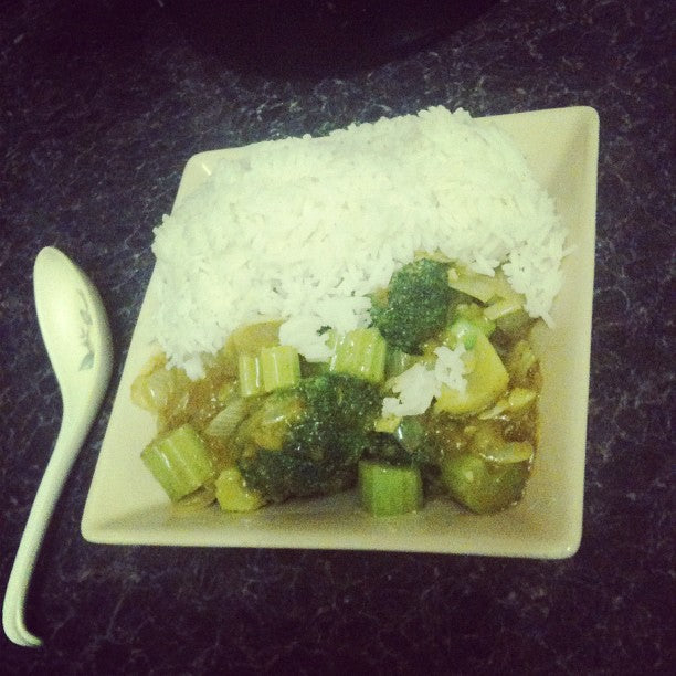 Super Easy and Amazing Curry with Rice (can be gluten free, vegan)
