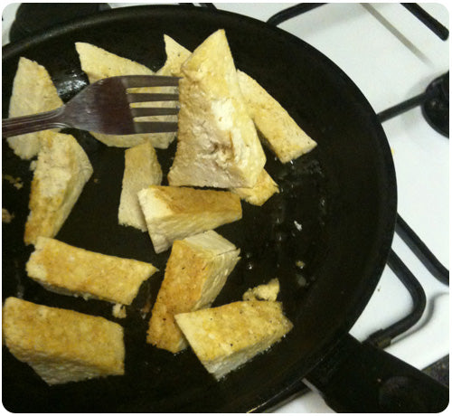 Crispy fried tofu recipe (Vegan)