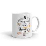 Every Cat is A Blessing Mug Round Handle